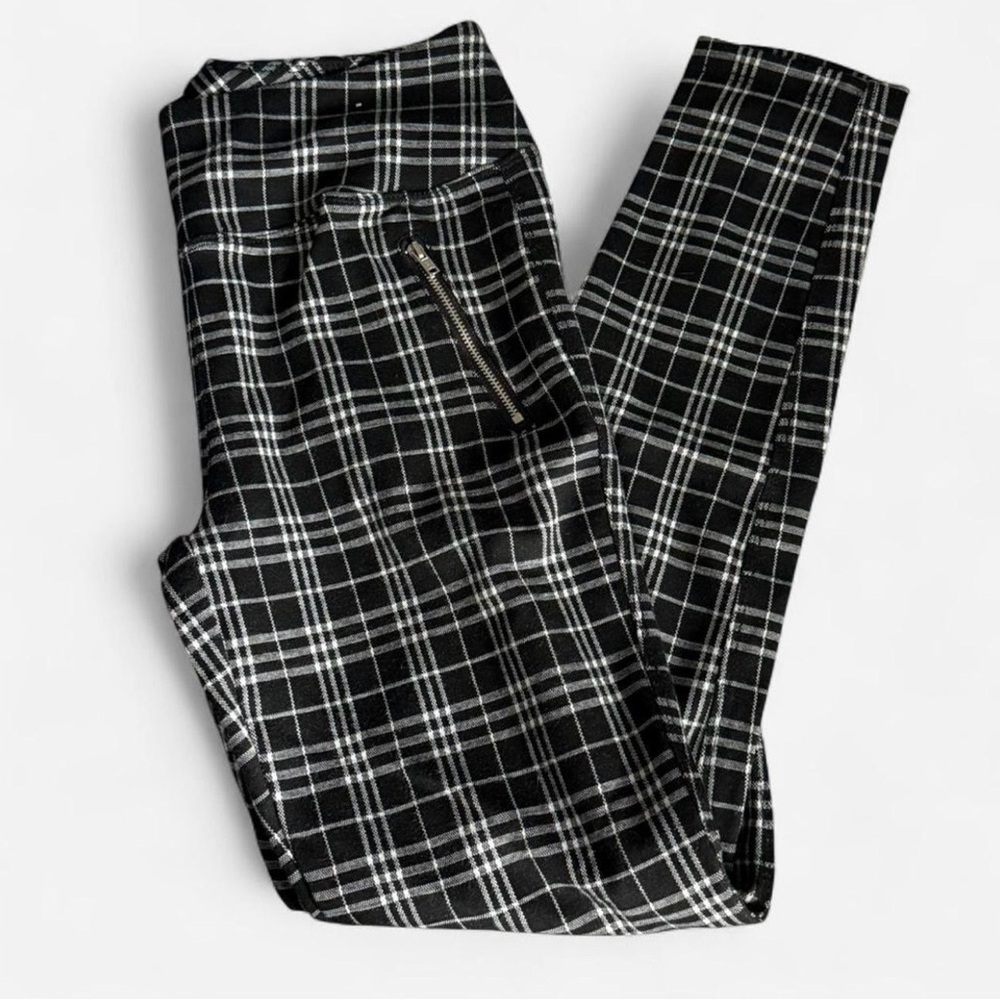 Black and White Plaid Pants